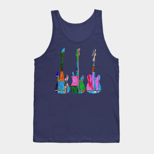 Three Guitars Tank Top by DogfordStudios